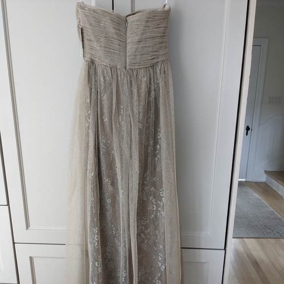 NWT blush formal wedding guest bridesmaid maxi dress - Picture 5 of 8
